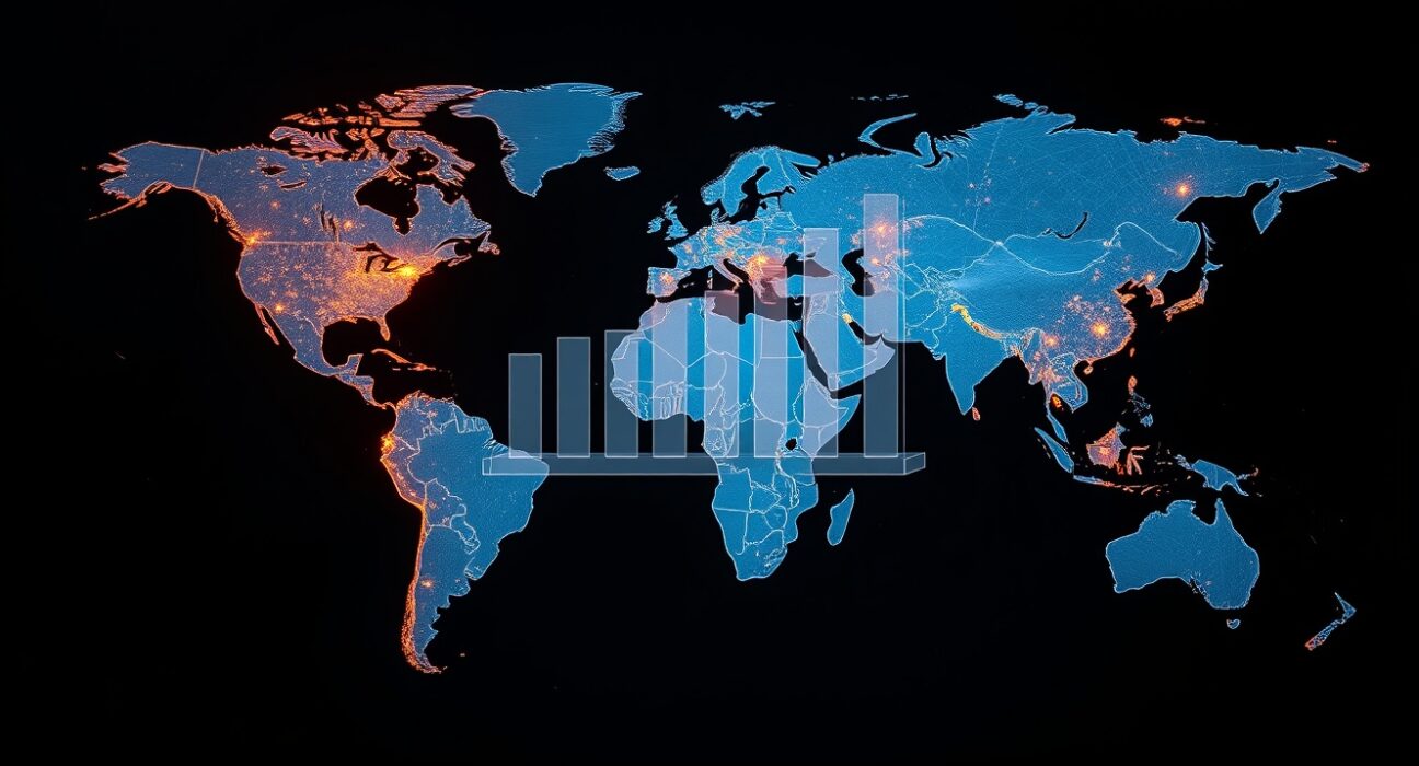 Global economic map analysis showing divergent impacts of the 2025 oil supply shock across regions.