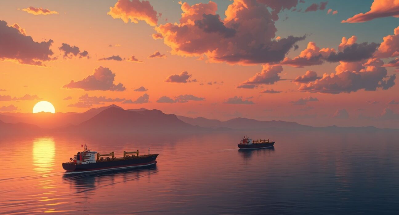 Strait of Hormuz oil supply choke point showing tanker traffic and geopolitical risk