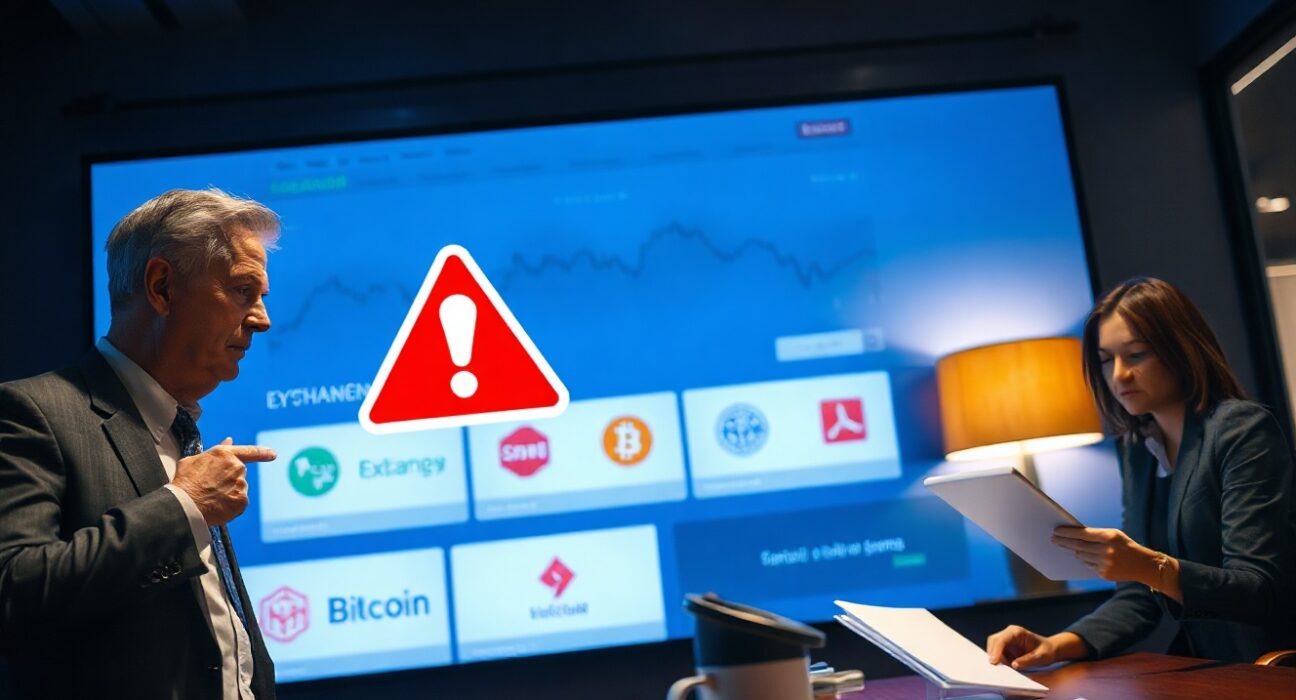 Oklahoma securities regulator warning about crypto scam platforms BG Wealth, DSJ, HQI with officials in office