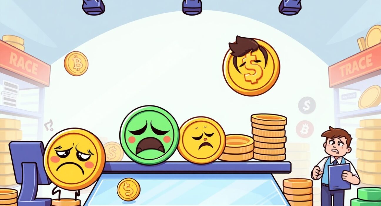 OKX delist announcement showing cryptocurrency coins being removed from exchange platform