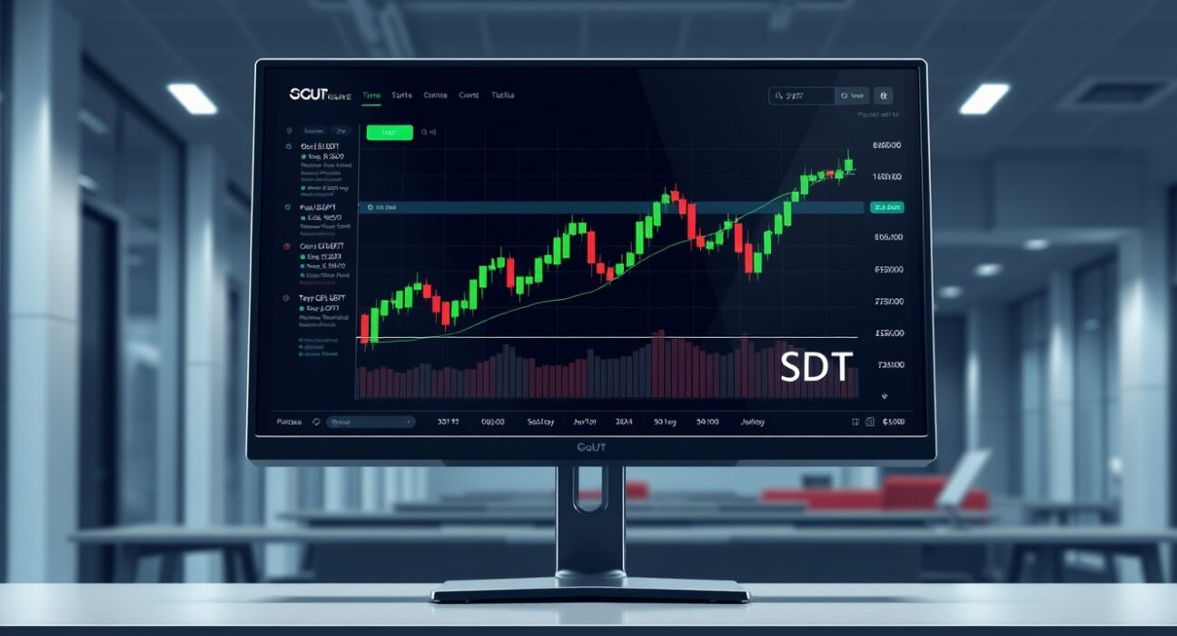 Professional cryptocurrency trading interface showing OFC/USDT perpetual futures chart on OKX exchange
