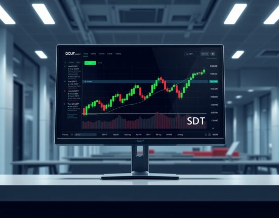 Professional cryptocurrency trading interface showing OFC/USDT perpetual futures chart on OKX exchange
