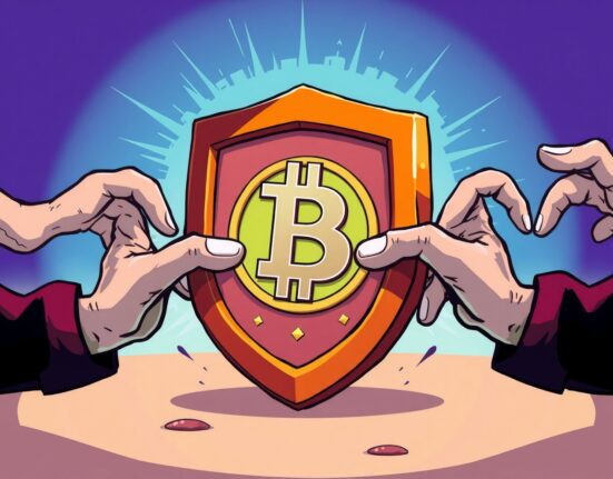 OKX exchange shield protecting against OM price manipulation in cryptocurrency market