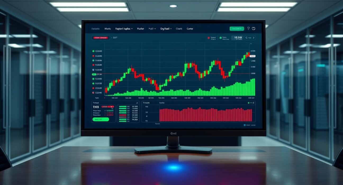 OKX exchange interface showing RLUSD spot trading pair with candlestick charts, representing the new Ripple stablecoin listing.