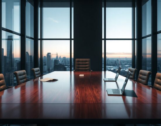 Empty boardroom chair symbolizing leadership dispute at Ondo Finance