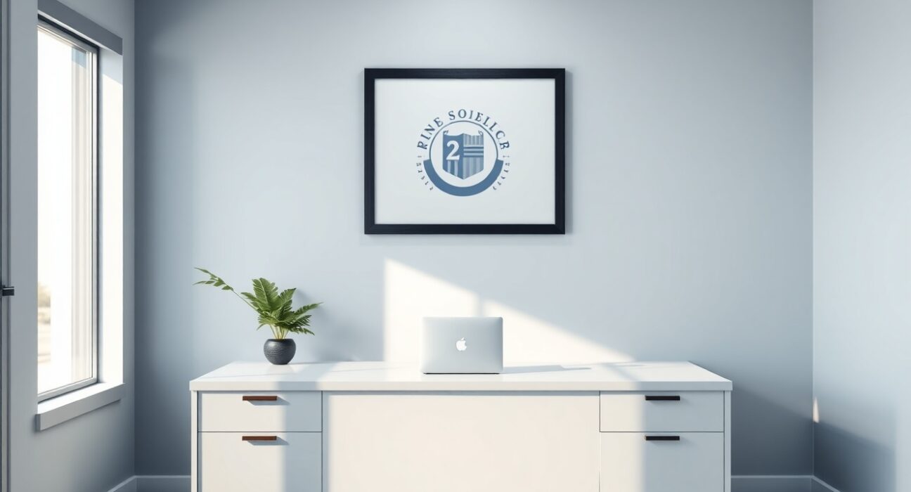 Solemn office desk with Ondo Finance logo, representing the passing of founder Nathan Allman