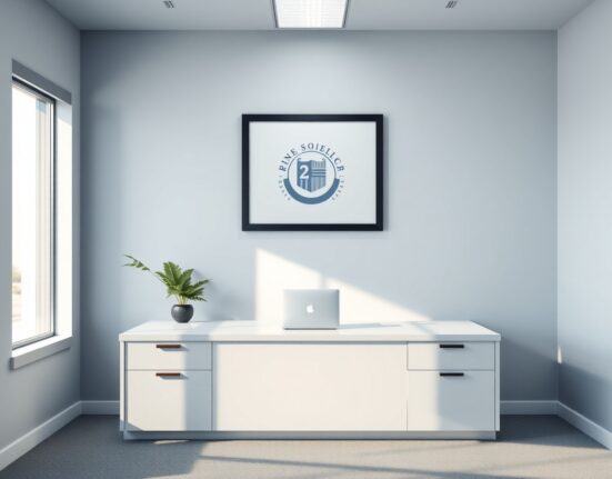 Solemn office desk with Ondo Finance logo, representing the passing of founder Nathan Allman