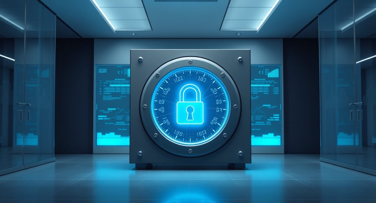 Digital vault representing Ondo Finance's $700 million in tokenized securities and Real-World Assets.