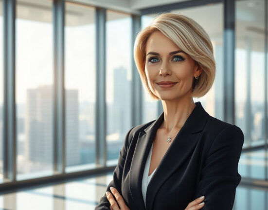 Nicole Heinrich, Global Head of Sales at OneRoyal, in a professional corporate setting.