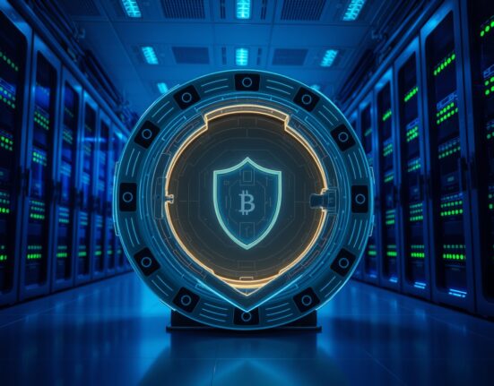 OP Labs Privacy Boost enterprise solution visualized as a secure digital data vault.