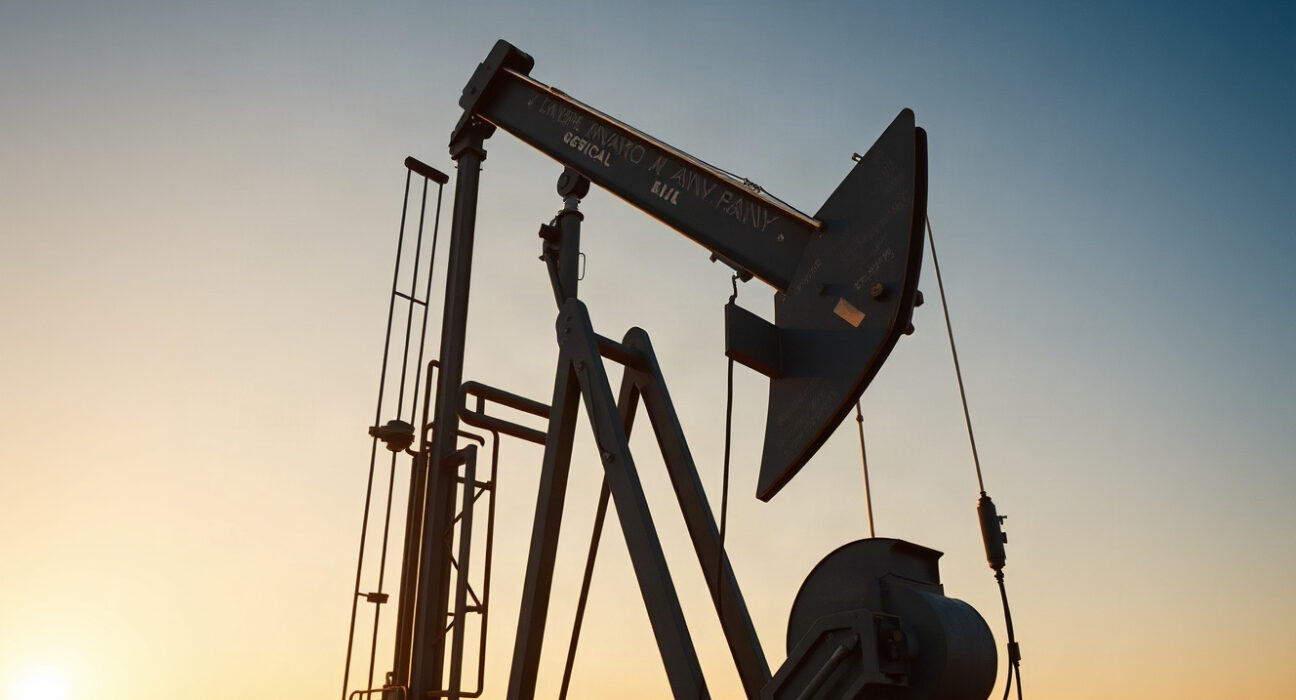 Oil pump jack in a desert field, representing OPEC+ production increase