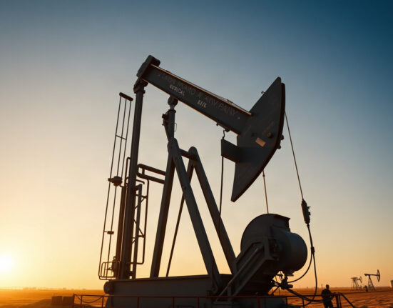 Oil pump jack in a desert field, representing OPEC+ production increase