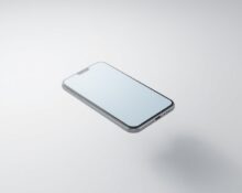 A futuristic OpenAI smartphone concept with AI agents replacing traditional apps, displayed on a blank screen.