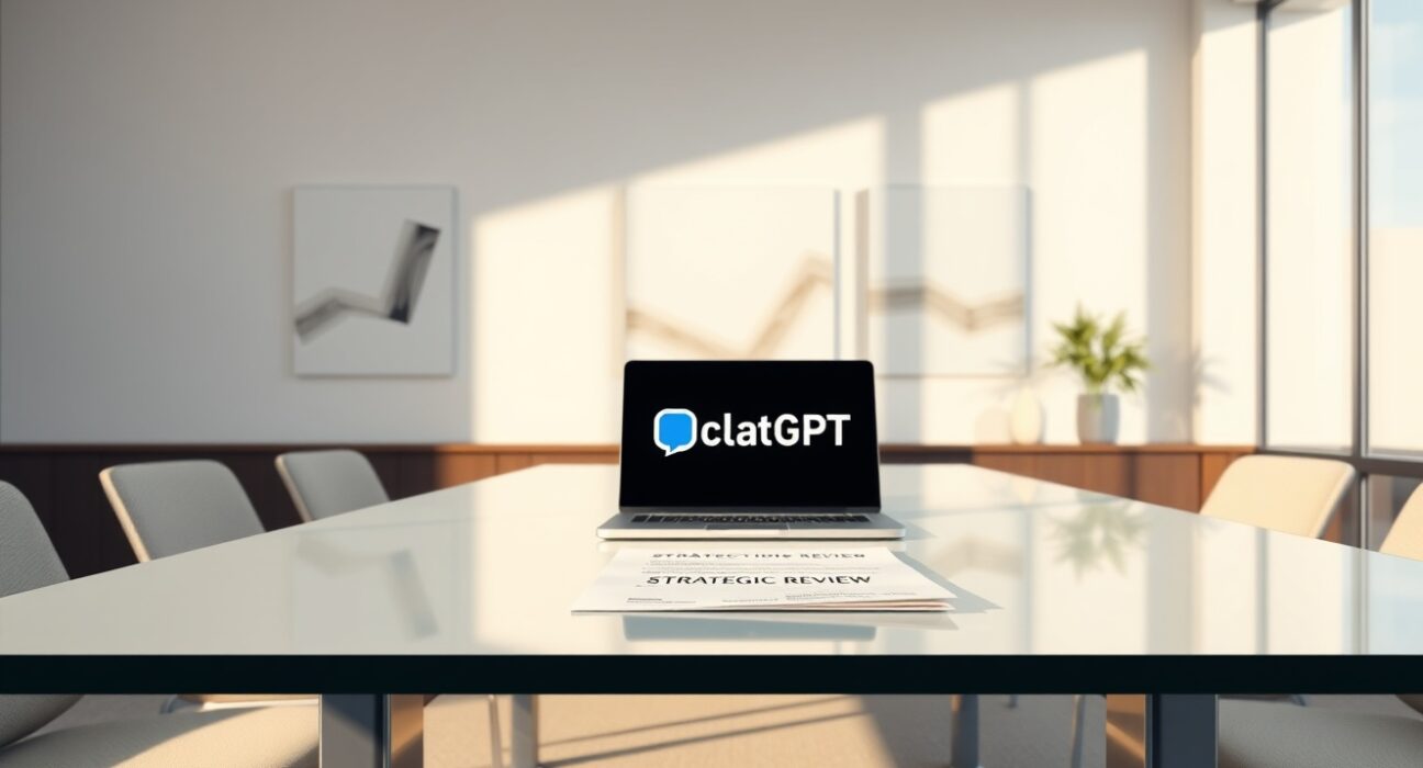 OpenAI strategic meeting about ChatGPT's paused features and business focus.