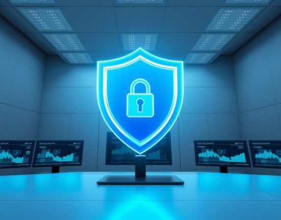 OpenAI Child Safety Blueprint symbolizing digital protection against AI-enabled child exploitation.