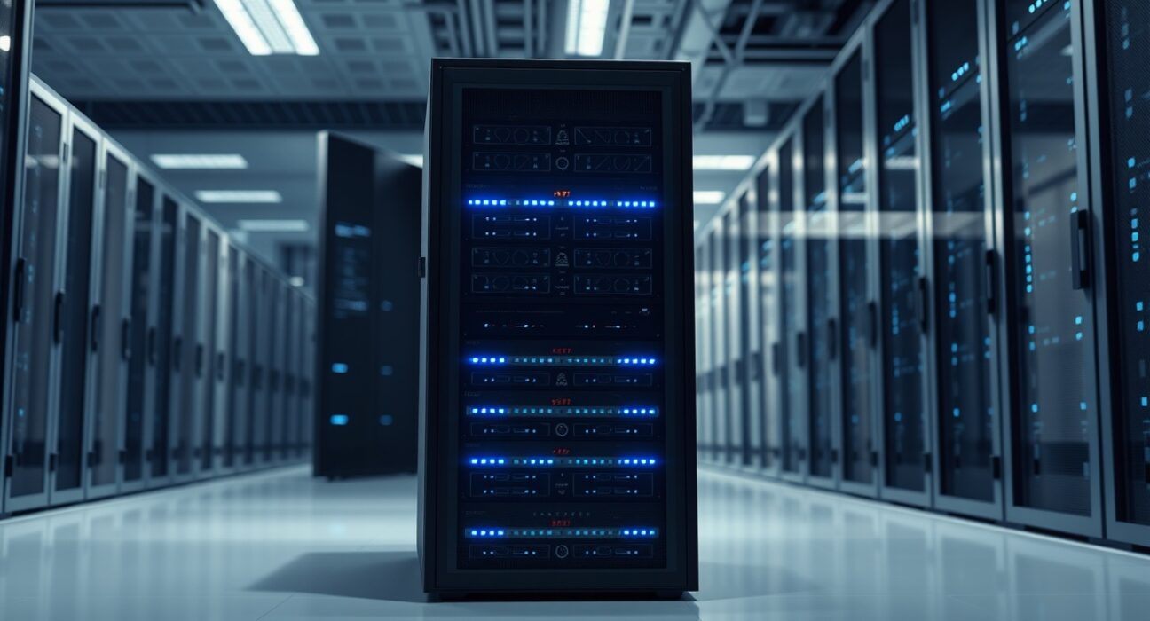 AI data center infrastructure representing OpenAI's massive capital raise for compute and hardware expansion.