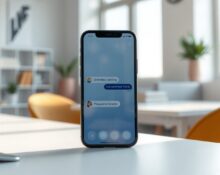 Smartphone displaying ChatGPT chat interface with unlimited text messaging update