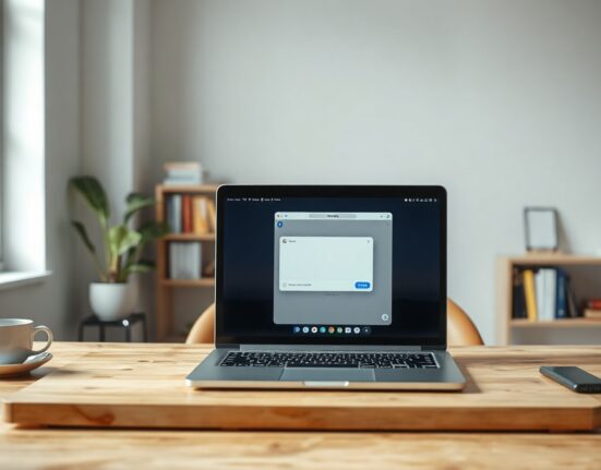 Laptop displaying ChatGPT interface with integrated browser for AI-powered web browsing