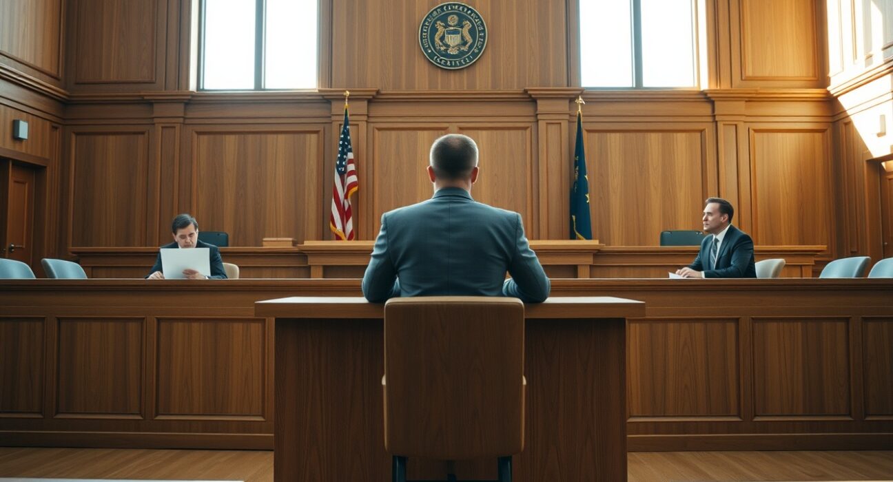 Courtroom scene from the closing arguments of the Musk v. Altman trial over OpenAI leadership
