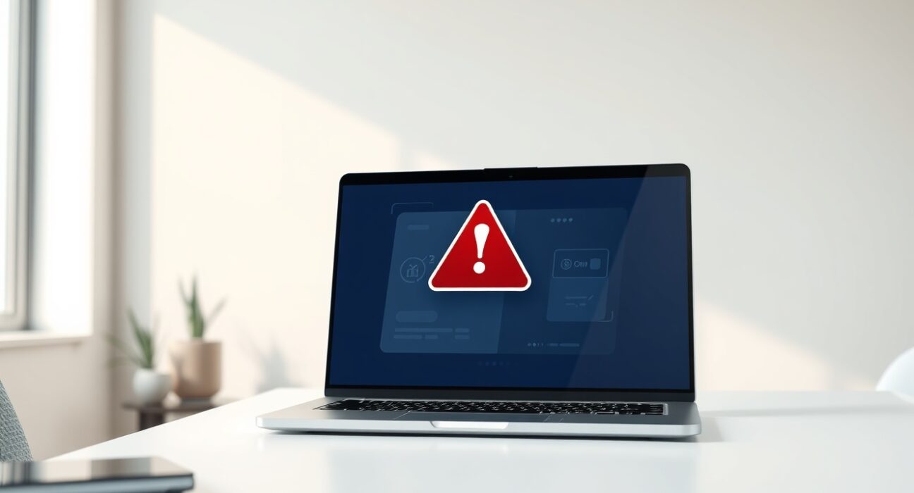 Security warning about malicious OpenClaw plugins draining cryptocurrency wallets, showing a laptop with a digital interface.