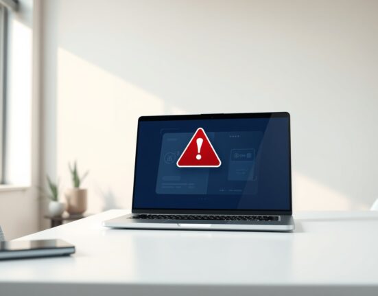 Security warning about malicious OpenClaw plugins draining cryptocurrency wallets, showing a laptop with a digital interface.