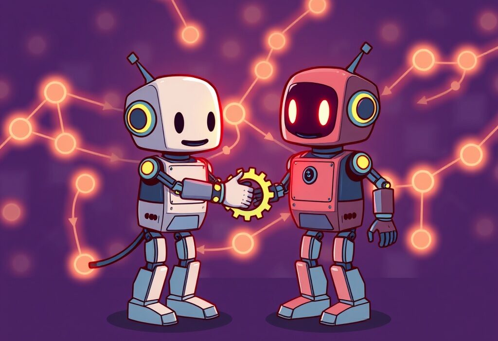 Cartoon illustration symbolizing the Optimism Flashbots partnership, highlighting enhanced speed and verifiability for blockchain transactions.