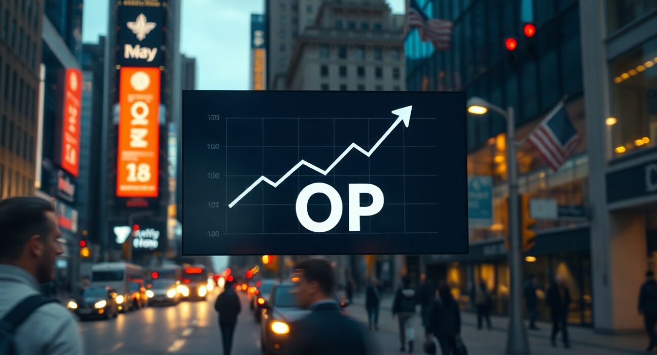 Optimism Foundation OP buyback program review concept with digital chart display