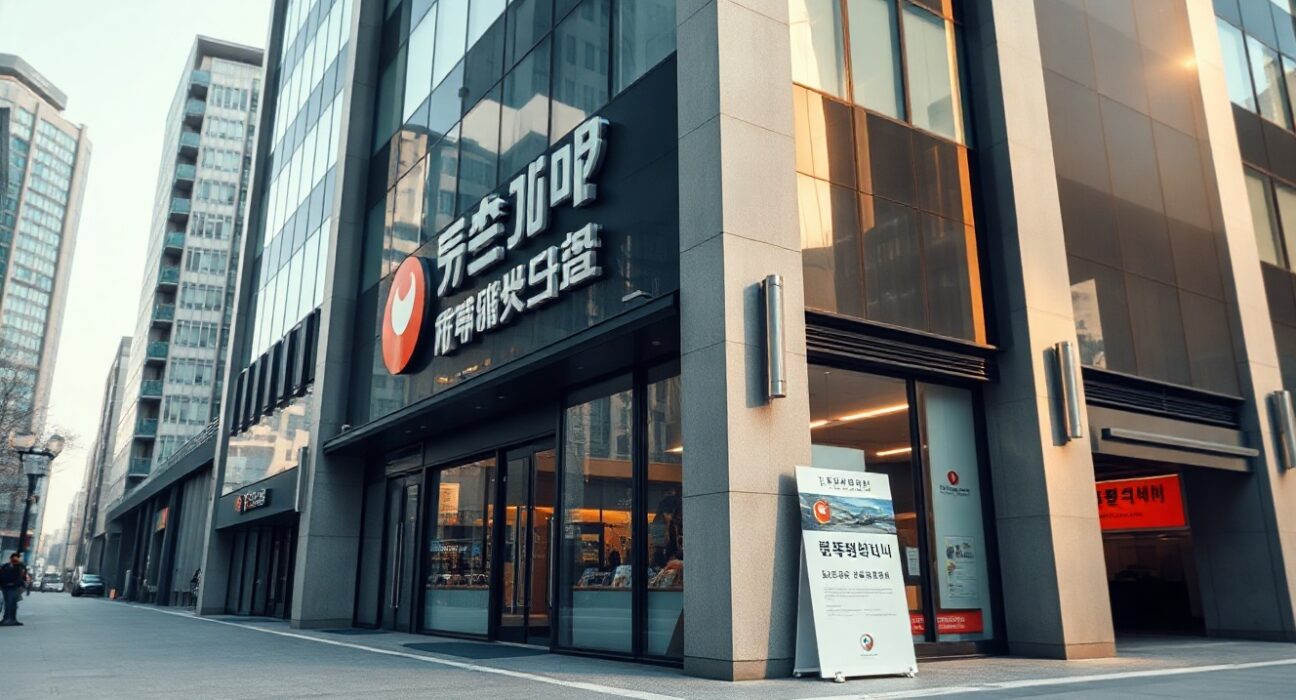 Modern office building in Seoul representing Parataxis Ethereum headquarters