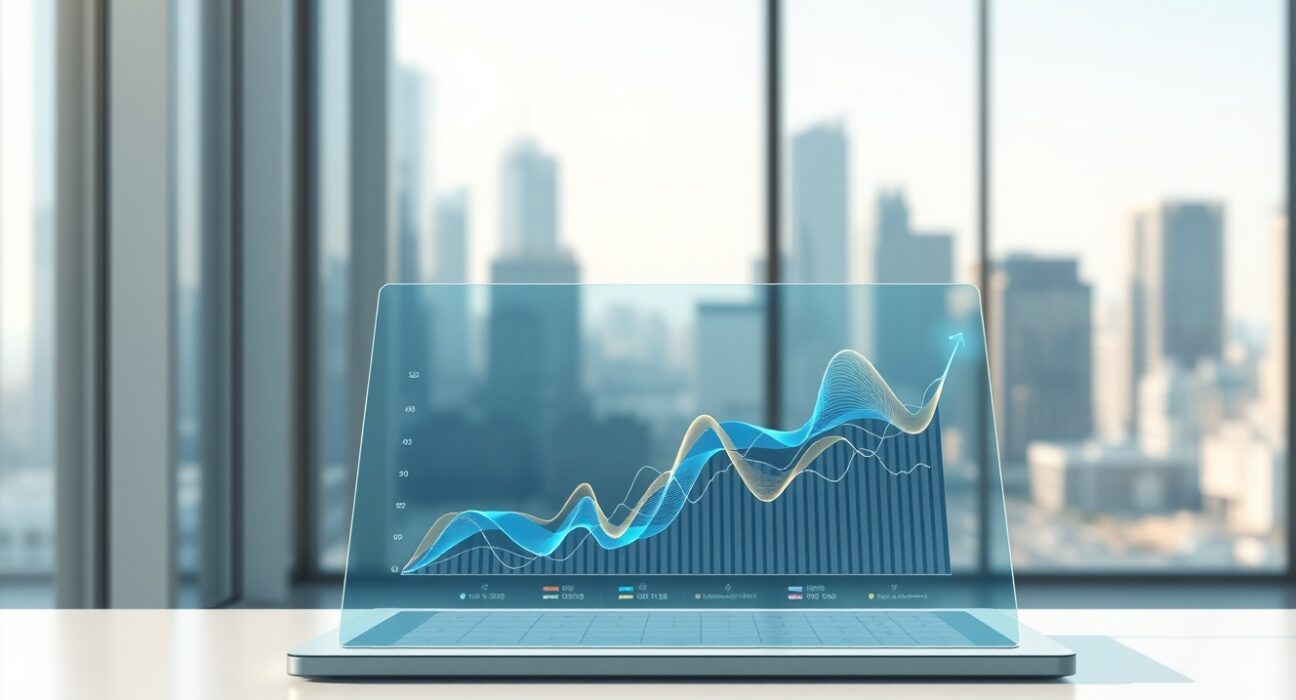 Paxos Labs enterprise stablecoin management and digital asset data visualization in a fintech office setting.