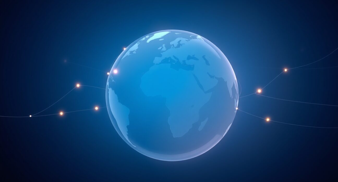 Global expansion of PayPal's stablecoin payment network connecting continents.