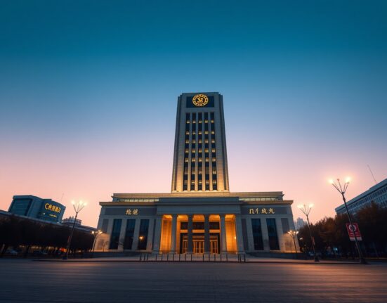 People's Bank of China headquarters representing March 2025 LPR monetary policy decision.