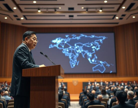 PBOC official Mu Changchun speaking at the 2026 Summer Davos Forum about stablecoins and the mBridge CBDC project.
