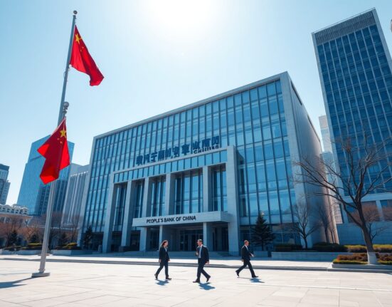 People's Bank of China headquarters representing strategic monetary policy shift toward targeted easing