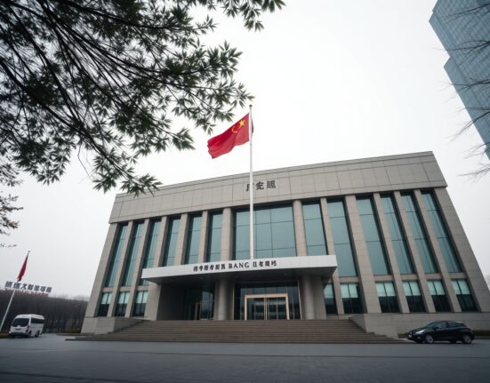 Exterior of the People's Bank of China headquarters in Beijing