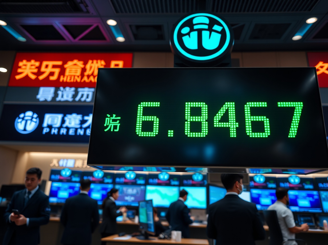 PBOC Sets USD/CNY Reference Rate at 6.8467, Slightly Lower Than Previous Fixing