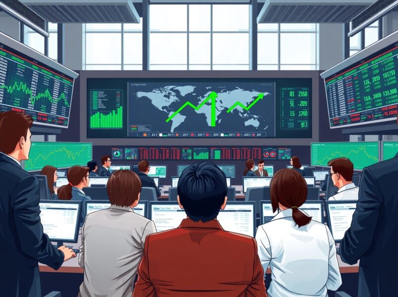 Financial analysts monitoring peace trade impacts on global equity markets and sector performance