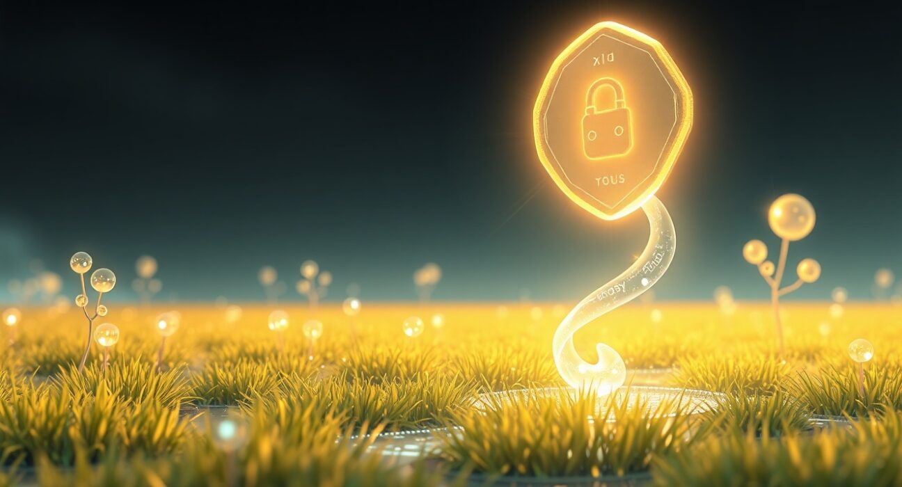 Conceptual illustration of the Pendle sPENDLE token enabling liquid governance staking in DeFi.