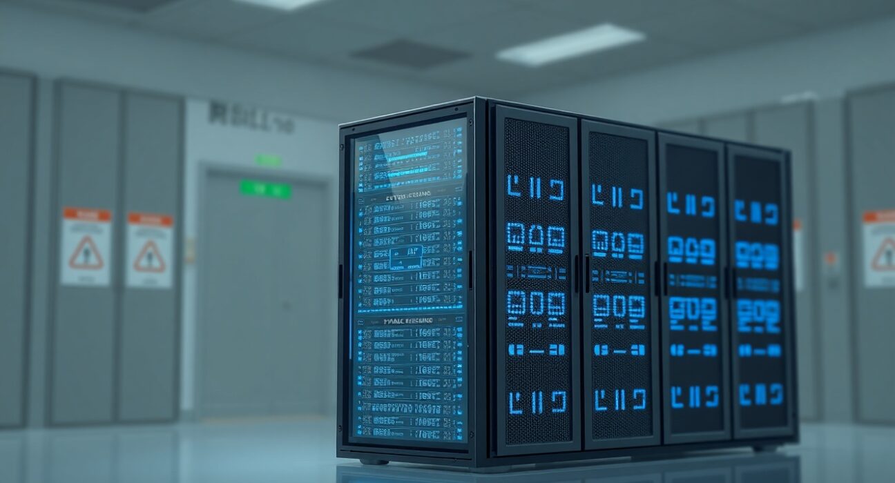 AI technology in secure government facility representing Pentagon defense contracts controversy