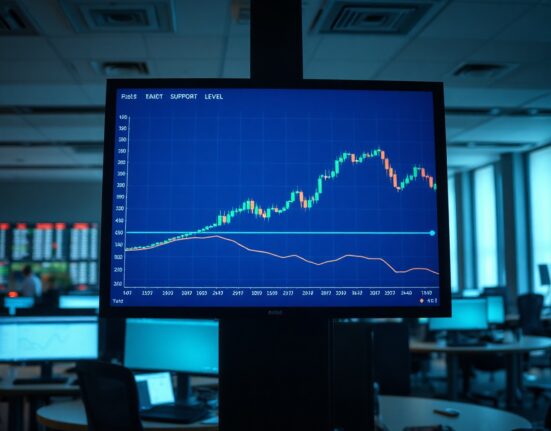 Close-up of a cryptocurrency price chart showing Pepe (PEPE) defending a key support level.