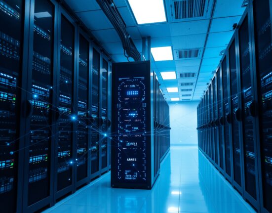 Decentralized AI data network server infrastructure with connected nodes