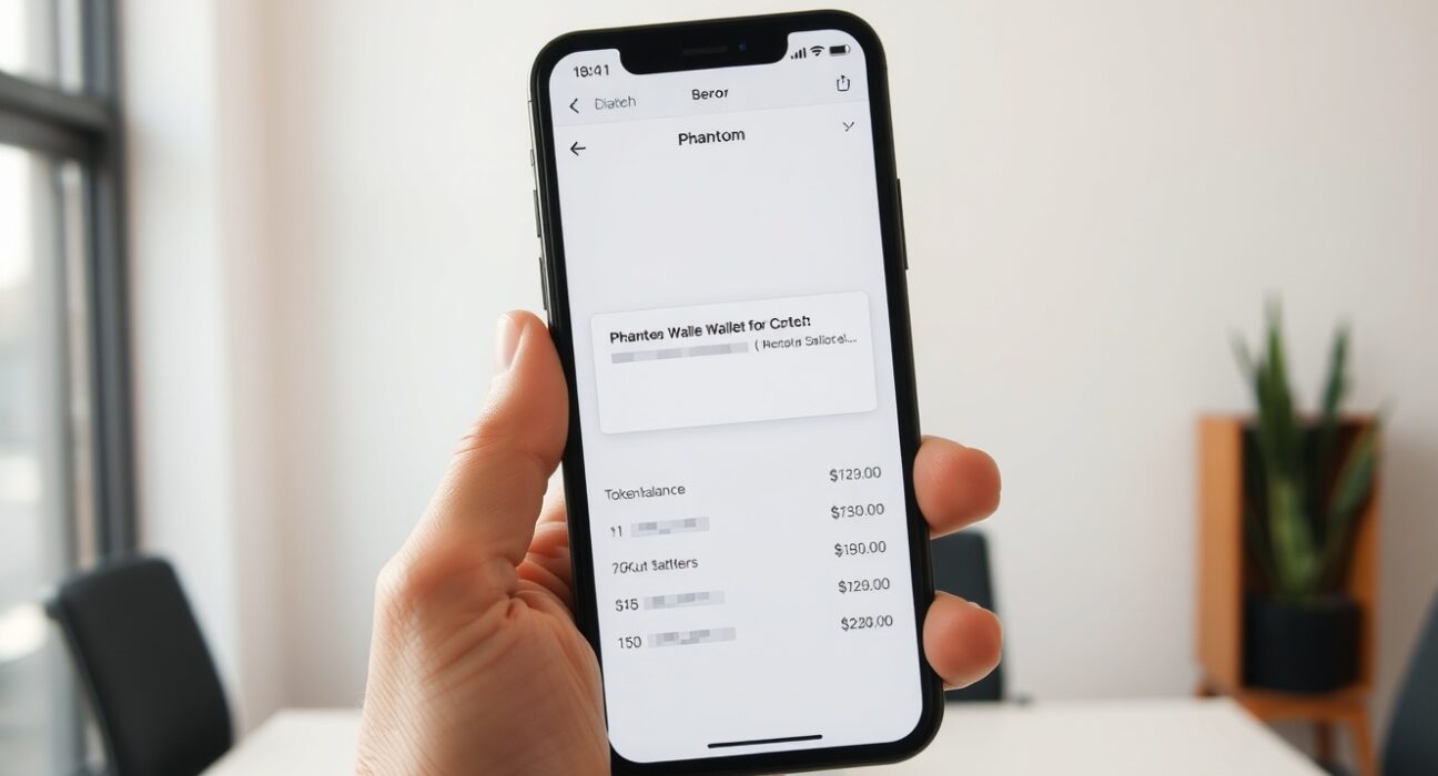 Phantom wallet app displaying service outage error on a smartphone screen during cryptocurrency disruption.