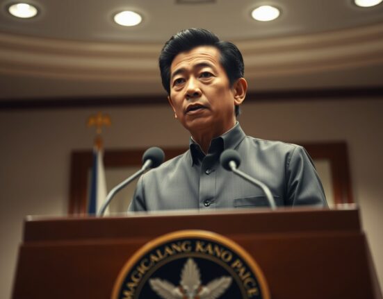 Philippine President Marcos Jr. declares a national energy emergency during a press briefing.