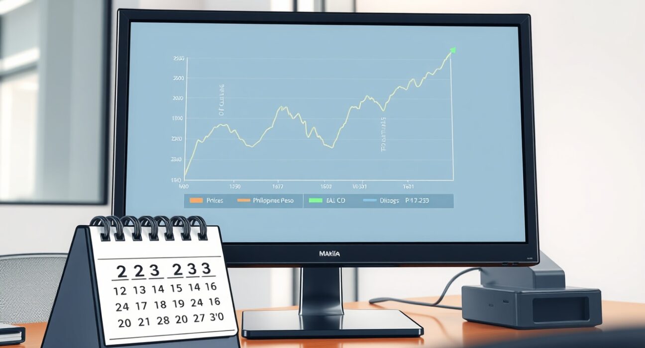 Analysis chart showing oil price rise and Philippine peso depreciation impacting BSP policy in 2025.