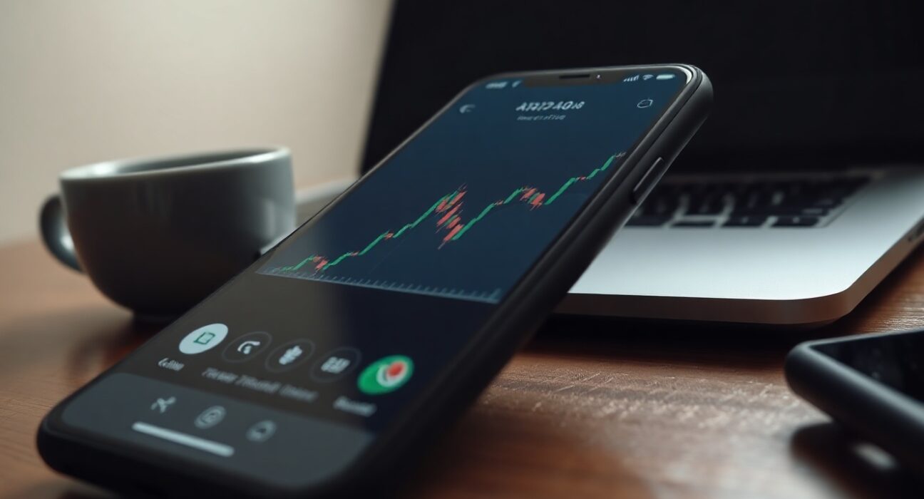 Pi Network price chart showing a bearish channel decline on a smartphone