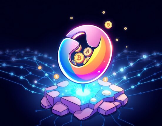 Cartoon illustration depicting Plasma stablecoin infrastructure evolving into a foundational platform, mirroring a powerful web browser.