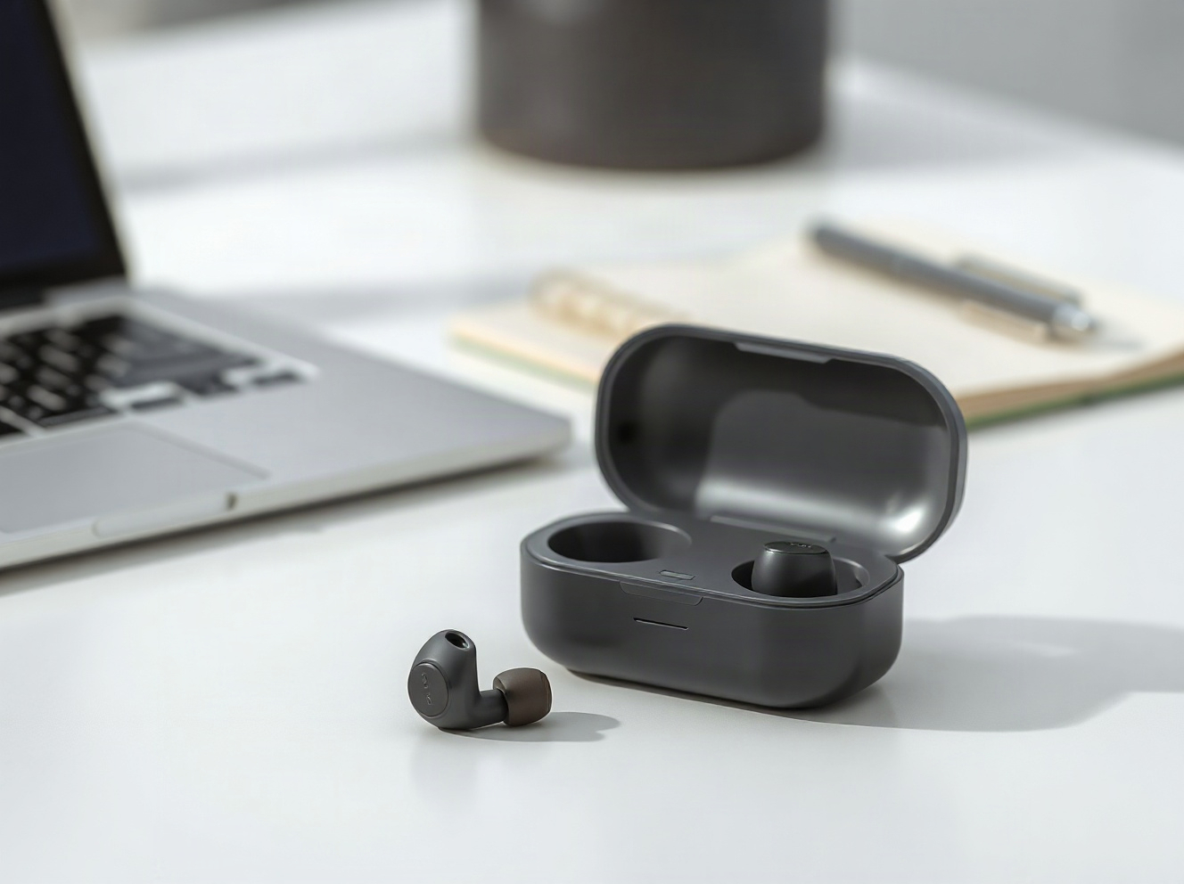 Plaud One earbuds bring AI note-taking to your ears with an eSIM-enabled case