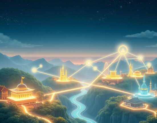 Plume blockchain network connecting digital tokens to real-world assets like real estate and commodities in a regulatory-compliant framework.