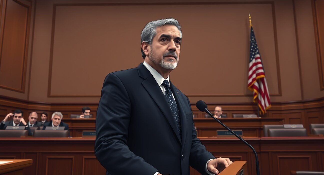 Salman Banaei of Plume testifying on tokenization at the U.S. House Financial Services Committee hearing.