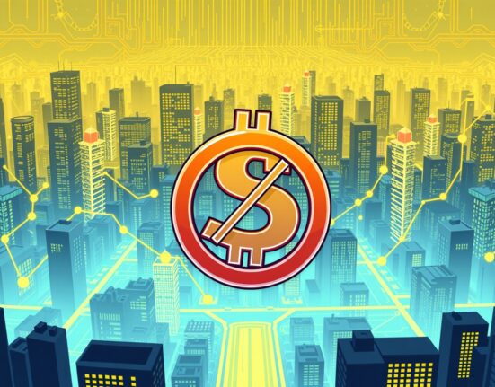 Cartoon illustration showing a temporary POKT suspension on a crypto exchange for a network upgrade.