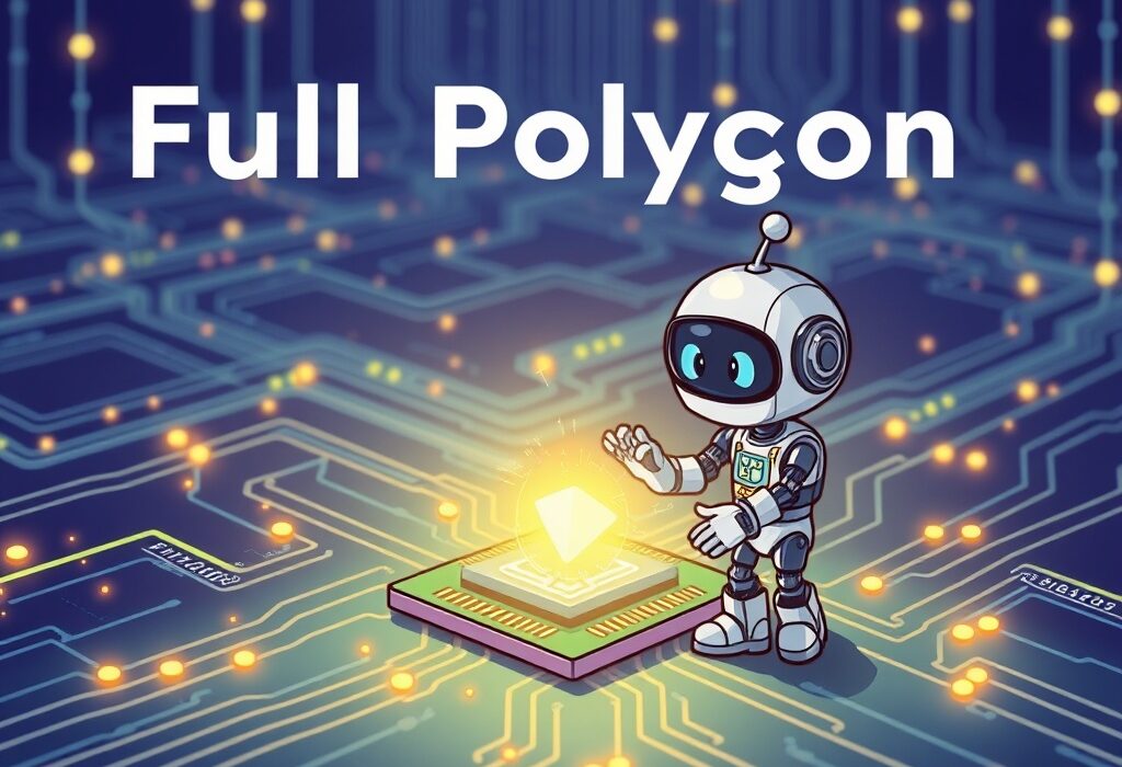 A cartoon illustration showing the successful Polygon recovery, with a stable network and issues resolved.